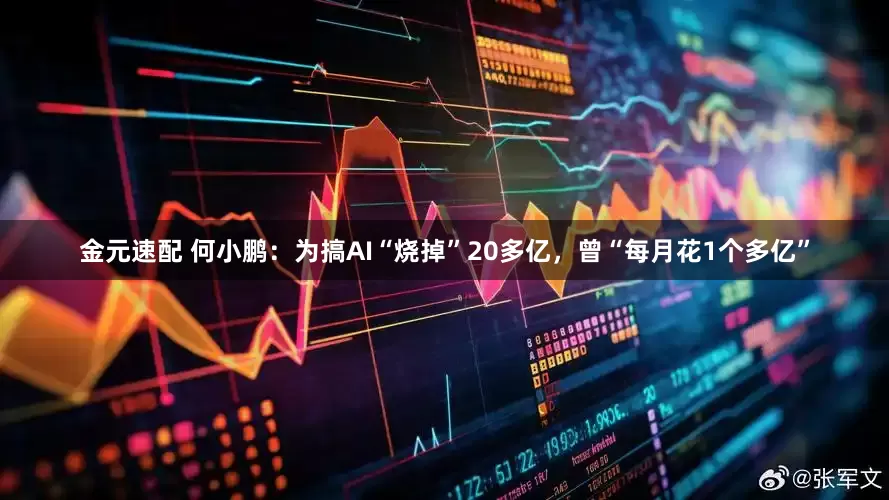 金元速配 何小鹏：为搞AI“烧掉”20多亿，曾“每月花1个多亿”
